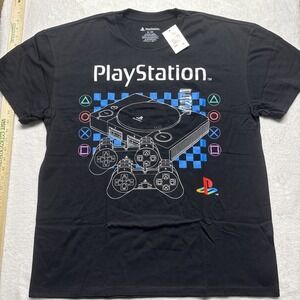 Playstation Officially Licensed Men's T-shirt XL Gamer Black New-Tags Graphic T